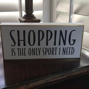 🔴 Shopping Shelf Sign